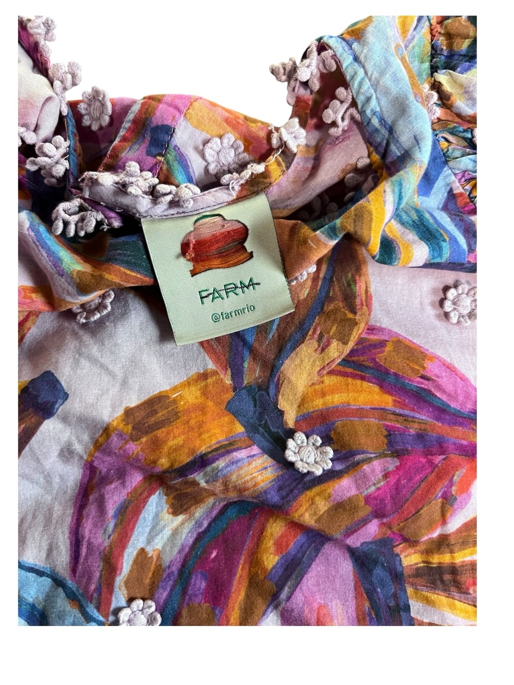 Farm Rio colored-bananas blouse - Picture 4 of 5